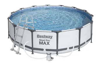 Bazén Bestway Steel Pro Max 56950 4,27 x 1,07 m + kartušová filtrace, schůdky, plachta