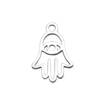 Přívěsek Přívěsek ruka Hamsa 15x10mm chirurgická ocel