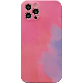 Pouzdro na mobilní telefon Silikonový ochranný kryt pro iPhone 11 Pro Max - růžovo-fialový