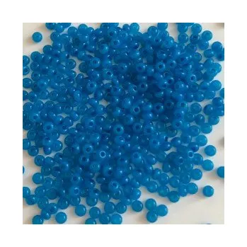 Dětské navlékací korálky Rokajl preciosa 10/0 poloprůhledná modrá