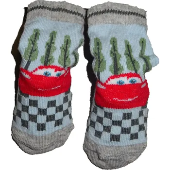 Baby ponožky s autem šedé. 0-6