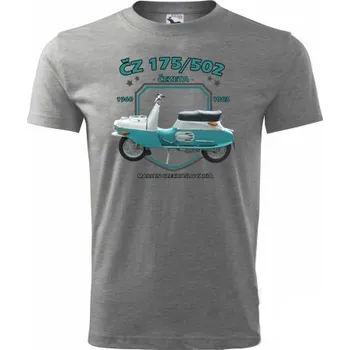 Pánské oblečení STRIKER Tričko ČZ 175/502 Čezeta Barva: Šedá, Velikost: XXL