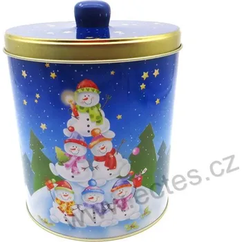 Vánoční dekorace SNOWMEN 3339 sněhuláci na sněhu se stromy