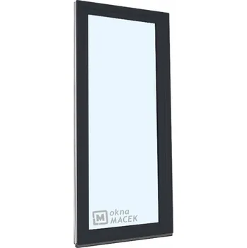 Vchodové dveře Plastové balkonové dveře - KNIPPING 70 AD, 900x2400 mm, OS, antracit Otevírání: levé, Barva, imitace: antracit/bílá (jednostranně), Provedení: jednostranná klika + madýlko + PVC rám + příslušenství a montážní materiál zdarma