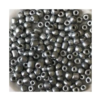 Dětské navlékací korálky Rokajl 5/0 stříbrná