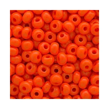 Dětské navlékací korálky Rokajl Preciosa 1. jakost 6/0 oranžová č. 014