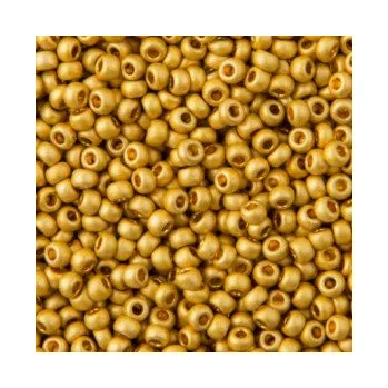 Dětské navlékací korálky Rokajl 7/0 zlatá