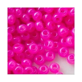 Dětské navlékací korálky Rokajl Preciosa 1. jakost 11/0 neon. růžový č. 039