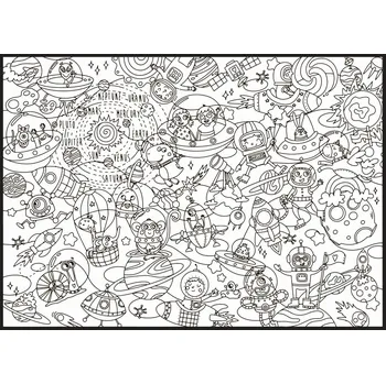 Plakát Jen tak z lásky Plakátová omalovánka Vesmír 50x70 cm