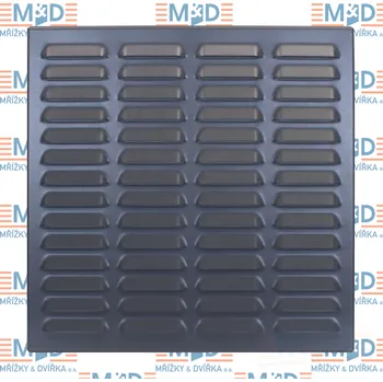 Větrací mřížka Mřížka 400x400 mm ANTRACIT - RAL 7016 (větrací mřížka šedá 400*400 ANTRACIT )