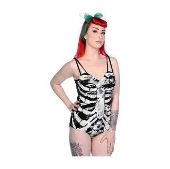 Gotické body dámské Skeleton