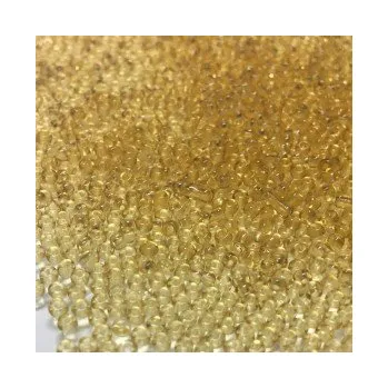 Dětské navlékací korálky Rokajl 11/0 champagne průhledná