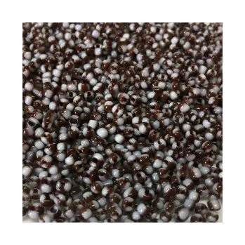 Dětské navlékací korálky Rokjal 10/0 hnědo-bílé