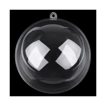 Vánoce Průhledná koule dvoudílná 5 cm