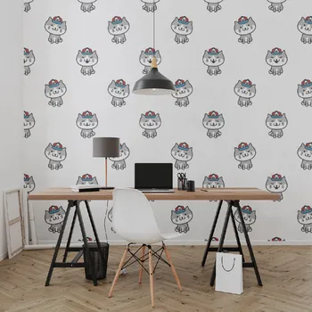 Tapeta Ekomazlíček Tapeta CUTE CAT Typ tapety: Vinylová tapeta matná (samolepící), Šířka tapety: 100 cm, Výška tapety: 150 cm