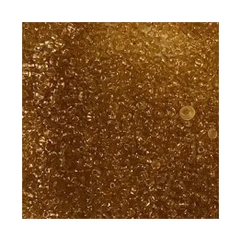 Dětské navlékací korálky Rokajl 14/0 béžová průhledná