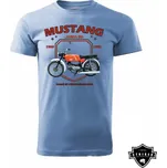 STRIKER Tričko JAWA Mustang Barva: Modrá, Velikost: XXXL
