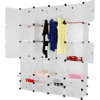 Šatní skříň Miadomodo Šatní skříň s 18 přihrádkami