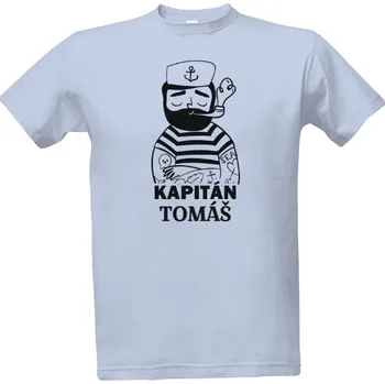 Tričko s potiskem Kapitán - se jménem pánské