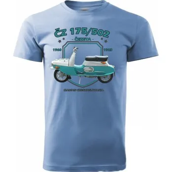 Pánské tričko STRIKER Tričko ČZ 175/502 Čezeta Barva: Modrá, Velikost: M