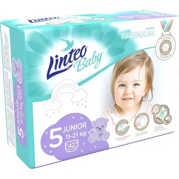 jednorázová plena Linteo Baby Premium Junior 11-21 kg 42 ks