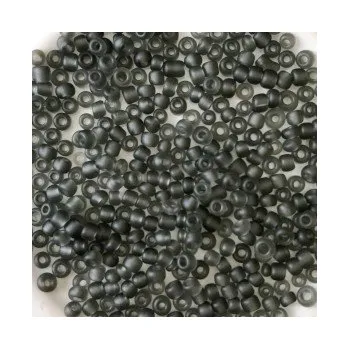 Dětské navlékací korálky Rokajl 7/0 černá matná