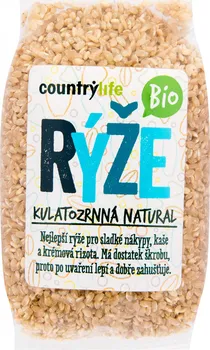 Rýže Country Life Rýže kulatozrnná natural Bio 500 g
