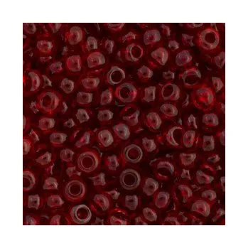 Dětské navlékací korálky Rokajl Preciosa 1. jakost 8/0 červené průsvitné č. 143