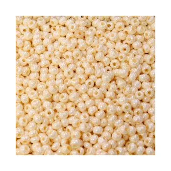Dětské navlékací korálky Rokajl 8/0 krémová