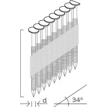 Hřebík Bostitch hřebíky PT 31/70 K - Bez bombiček