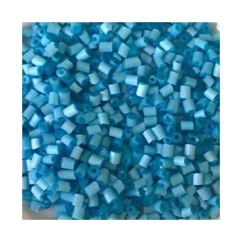 Dětské navlékací korálky Rokajl světle modrá minityčinky (3 mm) (11/0)