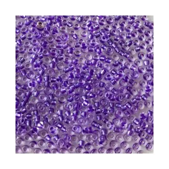 Dětské navlékací korálky Rokajl Preciosa 1. jakost 10/0 světlejší fialová s průtahem č. 057