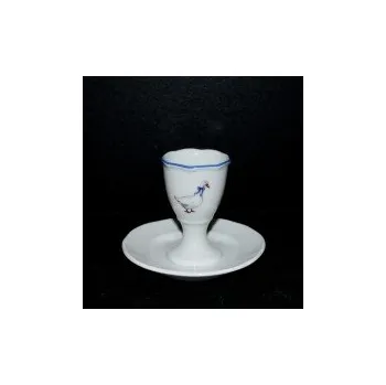 Stojánek na vajíčko Český porcelán Kalíšek na vajíčka s podstavcem, porcelán Husa