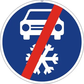 Dopravní značení Dopravní Značka C15b 500 mm Zimní výbava - konec