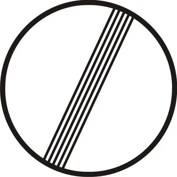 Dopravní značka Značka B26 - 2.třída Konec všech zákazů