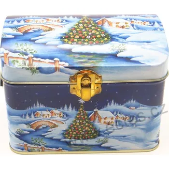 Dóza na potraviny VESNIČKA STROJEK2981 vesnička, vánoční stromek