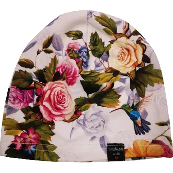 Kojenecká čepice Dino Dini Dívčí přechodová čepice 21020 květy Rozměr: 48