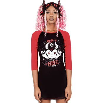 Dámské noční prádlo tričko - See U In Hell - KILLSTAR - KSRA003170 - L