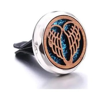 Aroma difuzér Vůně do auta Aroma difuzér dřevo Andělská křídla (Vaše jedinečná, originální přírodní vůně = Aroma difuzér do auta dřevěný, Váš osobní parfém do auta.)