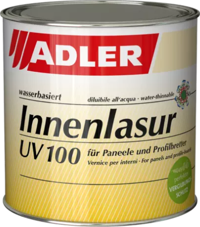Adler VIVIDO INTERIOR-LASUR UV 100 (starý název INNENLASUR UV 100) (Bezbarvá interiérová UV ochranná lazura) Velikost balení: 10 l + dárek k objednávce nad 1000Kč