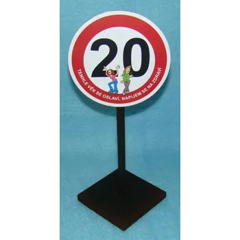 Žertovný předmět Značka 20 Tenhle věk se oslaví