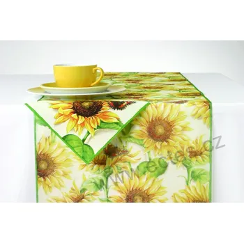 ubrus GIRASOLE ubrus slunečnice s motýlky