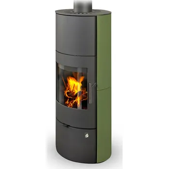 Krbová kamna ROMOTOP EVORA 01 AKUM keramika zelená šumavská 19301 - krbová kamna
