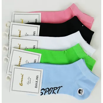 Dámské ponožky PESAIL Dámské bavlněné kotníkové ponožky C345W Velikost: 35 - 38