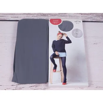 Dívčí oblečení YO Silonky punčocháče punčochy mikrovlákno RA09 tm. šedé 40 DEN velikost oblečení - děti: 116/122