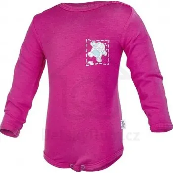 Kojenecký body Eva Kiedroňová Body smyk zvířátka DR Outlast® malinová - vel. 74