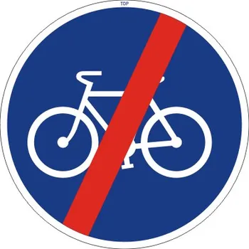 Dopravní značka Dopravní Značka C8b 500 mm Konec stezky pro cyklisty