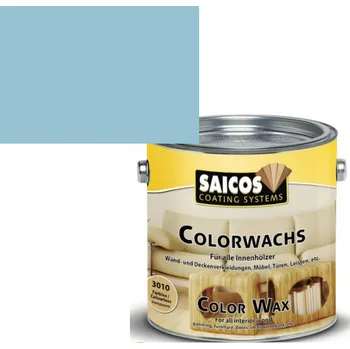 Olej na dřevo Saicos barevný vosk Klasik 0,75L 3051 MODRÁ VINTAGE KRYCÍ