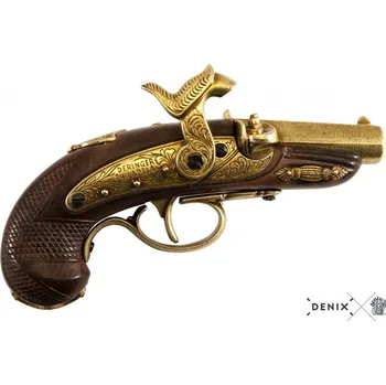 Replika zbraně Denix | Perkusní pistole Philadelphia Deringer, USA 1862