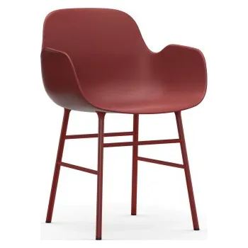Jídelní židle Form Armchair červená